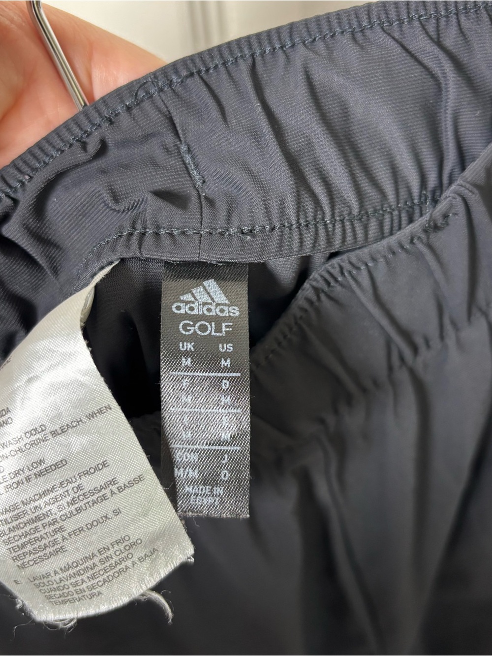 Adidas Golf Essential Joggers Men's Medium Black Performance Active Logo Pockets - Picture 7 of 10